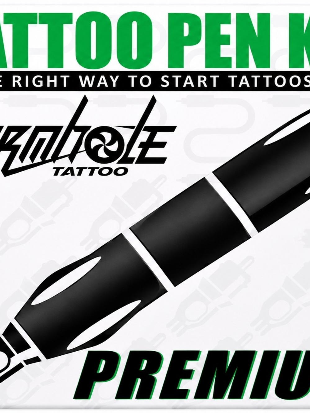 Black Tattoo Pen Kit by (Black)